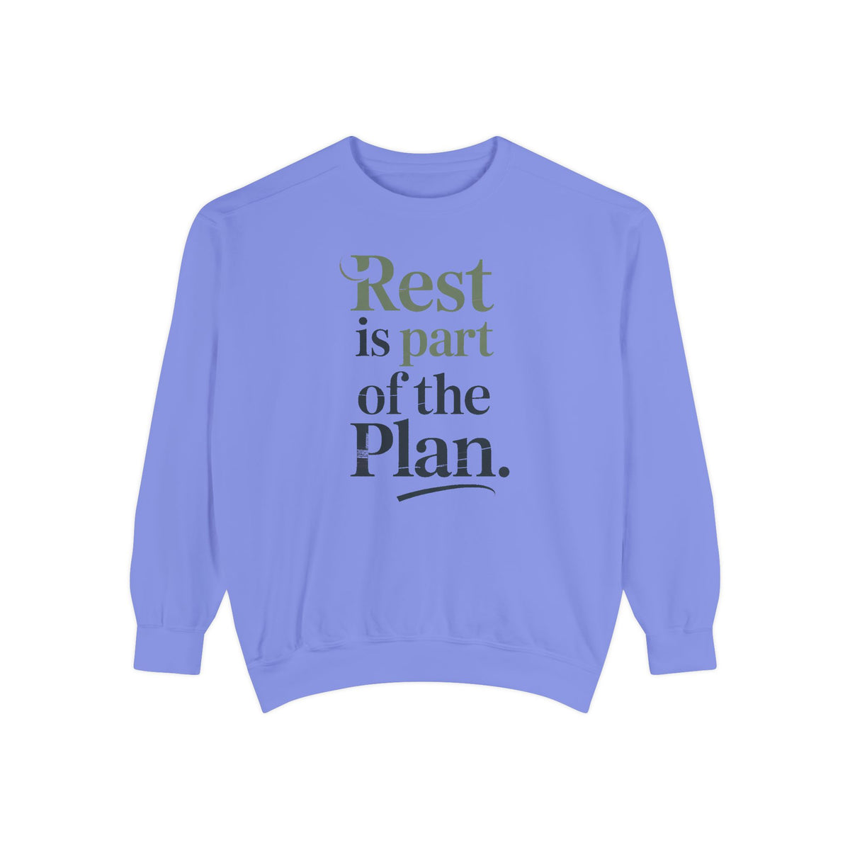 Mental Health Self Care Sweatshirt, Rest Is Part Of The Plan, Mental Health Awareness Gift, Self Care Crewneck, Therapy Support Sweatshirt