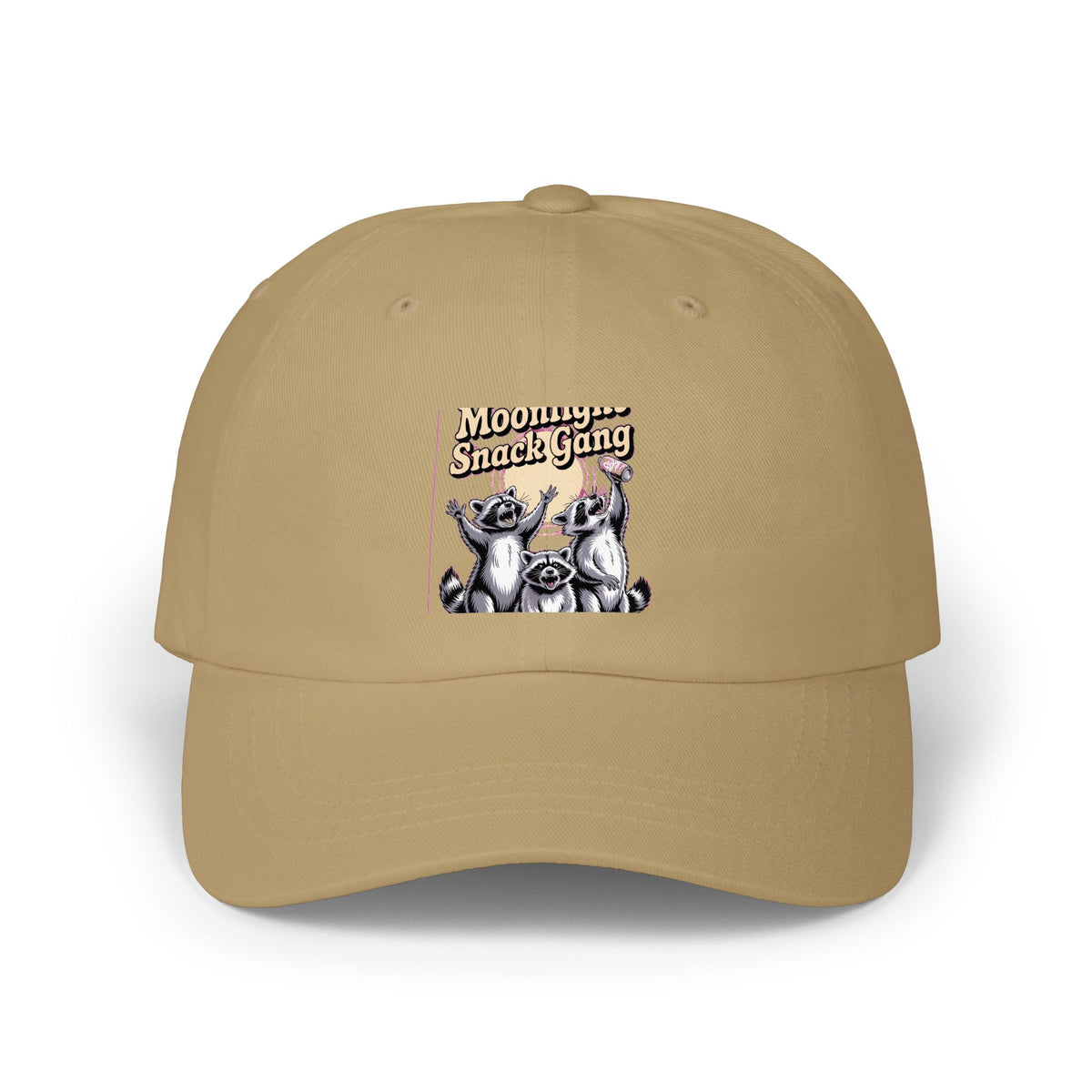 Retro Raccoon Dad Cap, Moonlight Snack Gang Embroidered Hat, Funny Vintage 90s Raccoon Trucker Cap, Unisex Animal Lover Gift