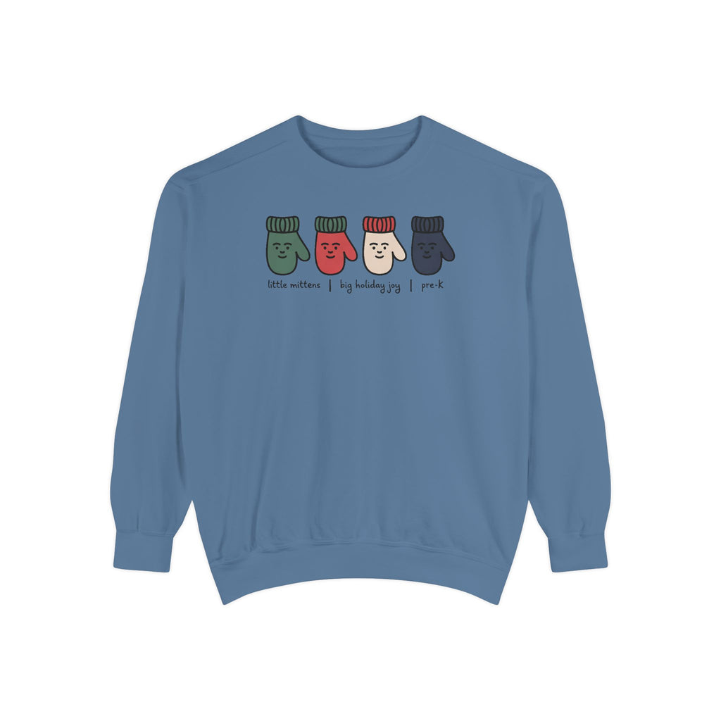 Pre-K Teacher Sweatshirt, Little Mittens Christmas Crewneck, Preschool Staff Christmas Gift, Holiday Gift For Pre-K Teacher, Christmas Teac…