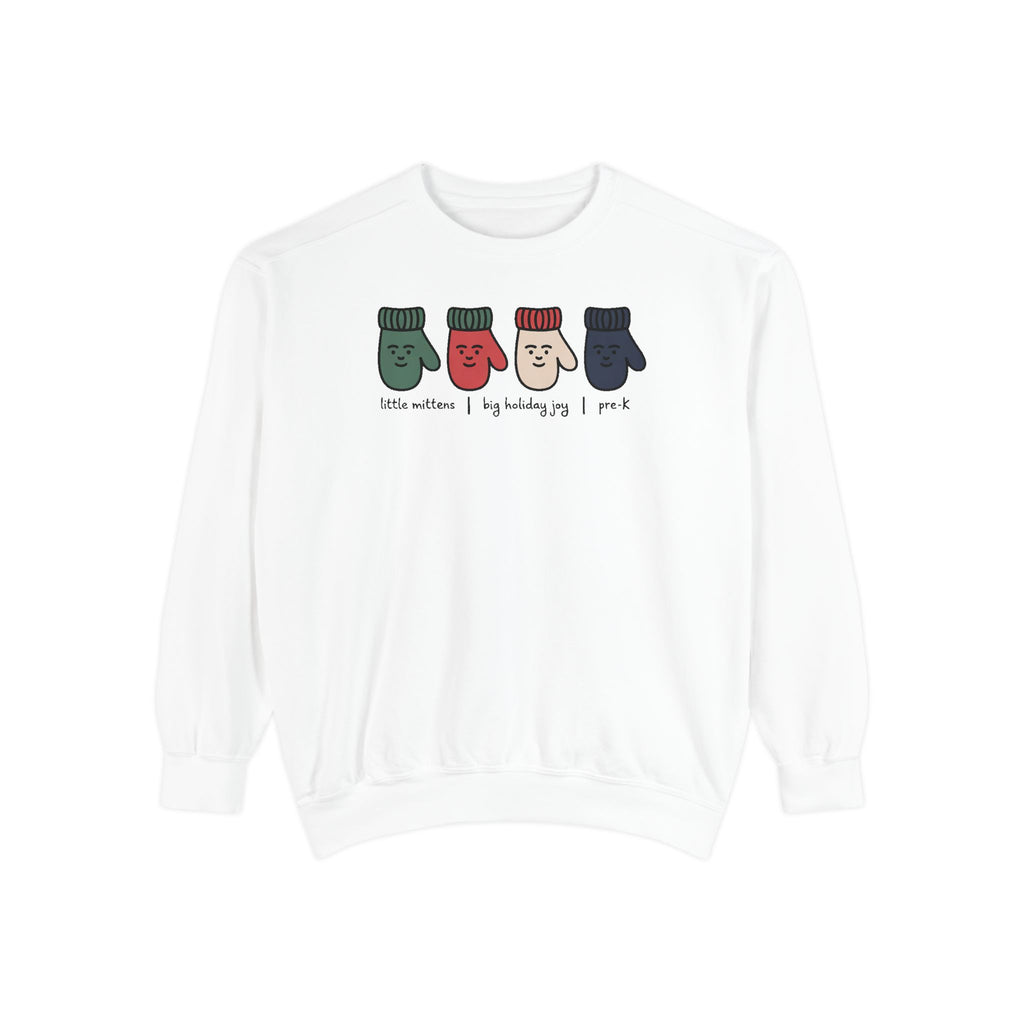 Pre-K Teacher Sweatshirt, Little Mittens Christmas Crewneck, Preschool Staff Christmas Gift, Holiday Gift For Pre-K Teacher, Christmas Teac…