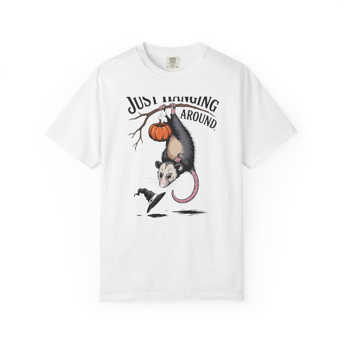 Just Hanging Around Opossum Shirt, Vintage Halloween Possum T-Shirt, Funny Halloween Gift, Retro Naturalist Tee