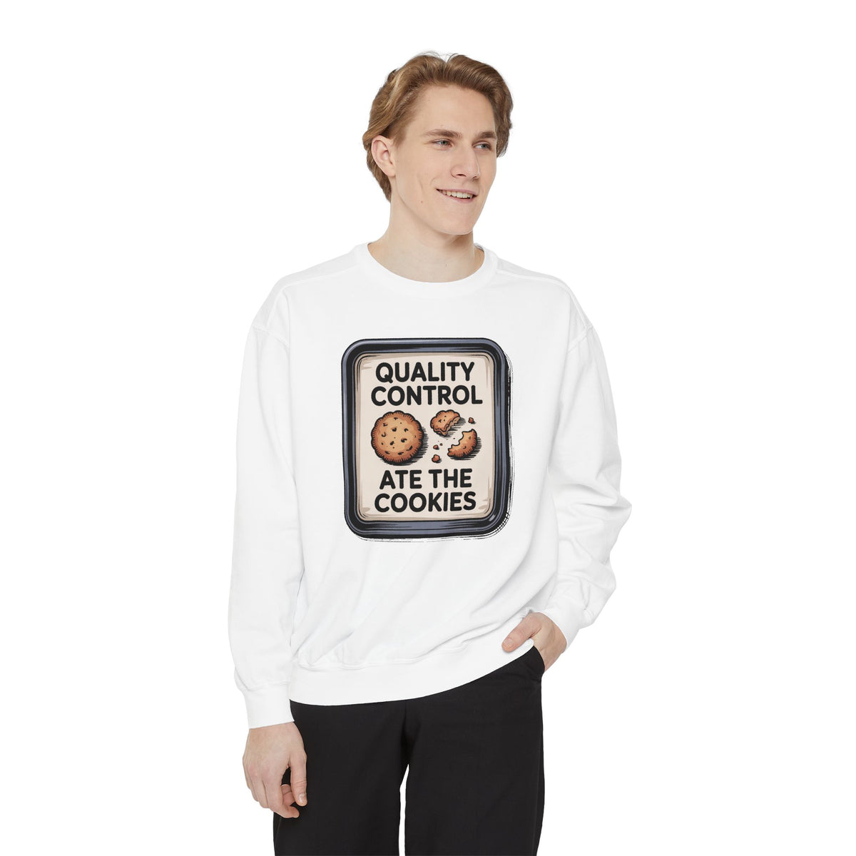 Baker Christmas Sweatshirt, Quality Control Ate The Cookies, Funny Christmas Gift For Baker, Holiday Cookie Crewneck, Funny Baking Tee