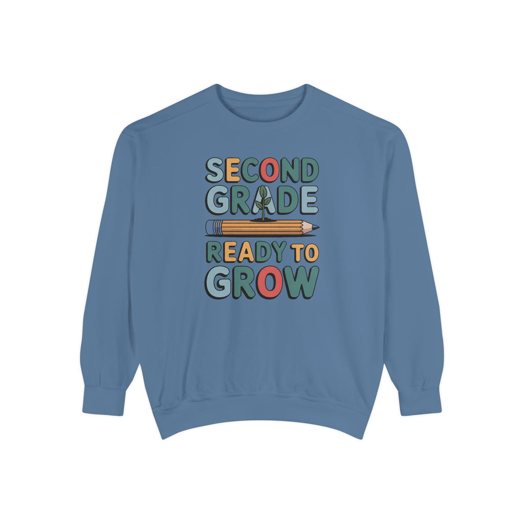Second Grade Sweatshirt, Ready To Grow Back To School Shirt, Second Grader Gift, First Day Of School Crewneck, Cute Student Sweatshirt
