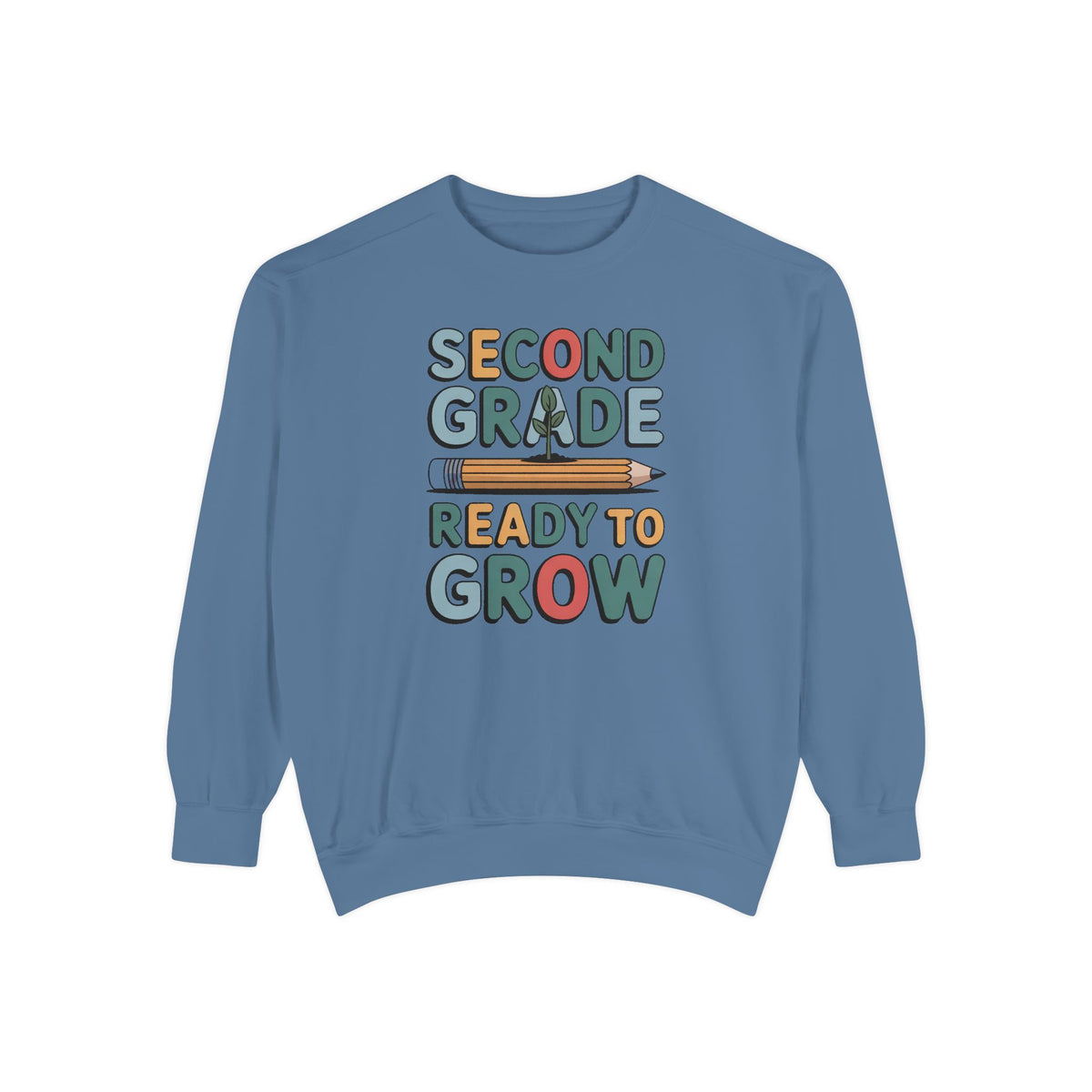 Second Grade Sweatshirt, Ready To Grow Back To School Shirt, Second Grader Gift, First Day Of School Crewneck, Cute Student Sweatshirt