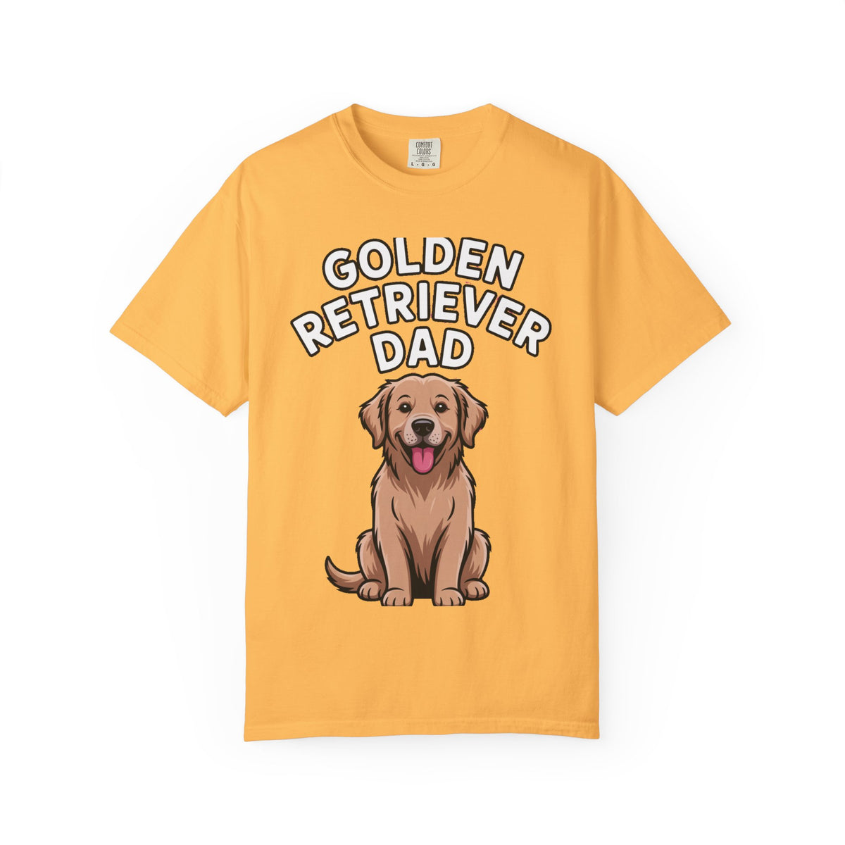 Golden Retriever Dad Shirt, Funny Dog Dad T-Shirt, Golden Retriever Owner Gift, Cute Cartoon Dog Tee, Dog Lover Shirt for Men