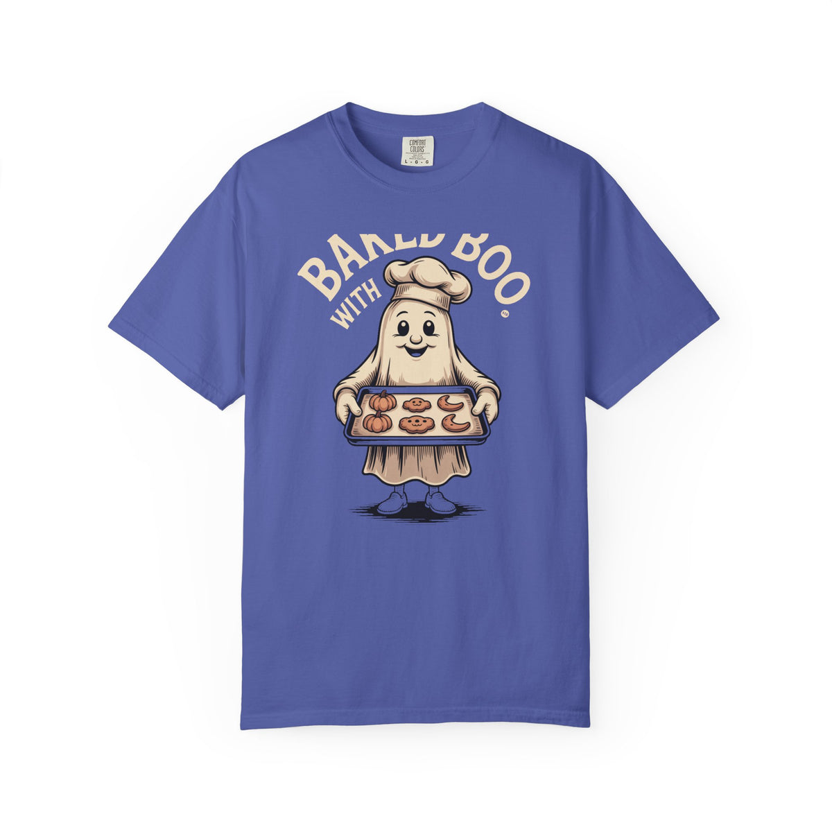 Baked With Boo Ghost Shirt, Funny Halloween Baking T-Shirt, Cute Ghost Cookie Tee, Spooky Season Bakery Gift