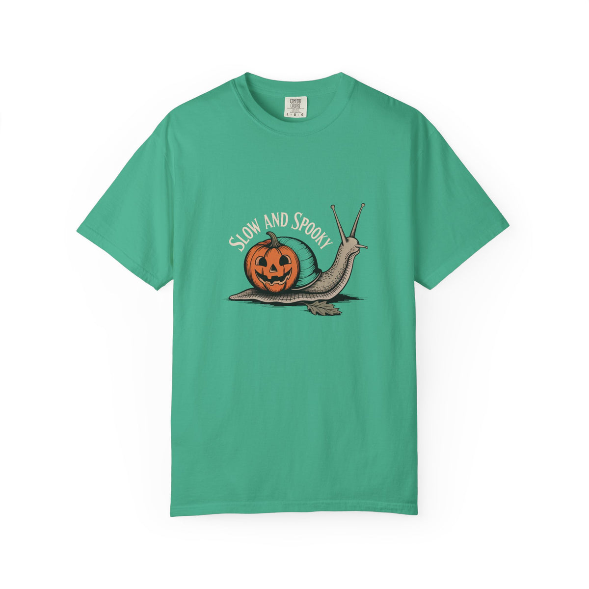 Slow And Spooky Snail Halloween Shirt, Vintage Pumpkin Snail T-Shirt, Cottagecore Halloween Tee, Funny Autumn Nature Gift