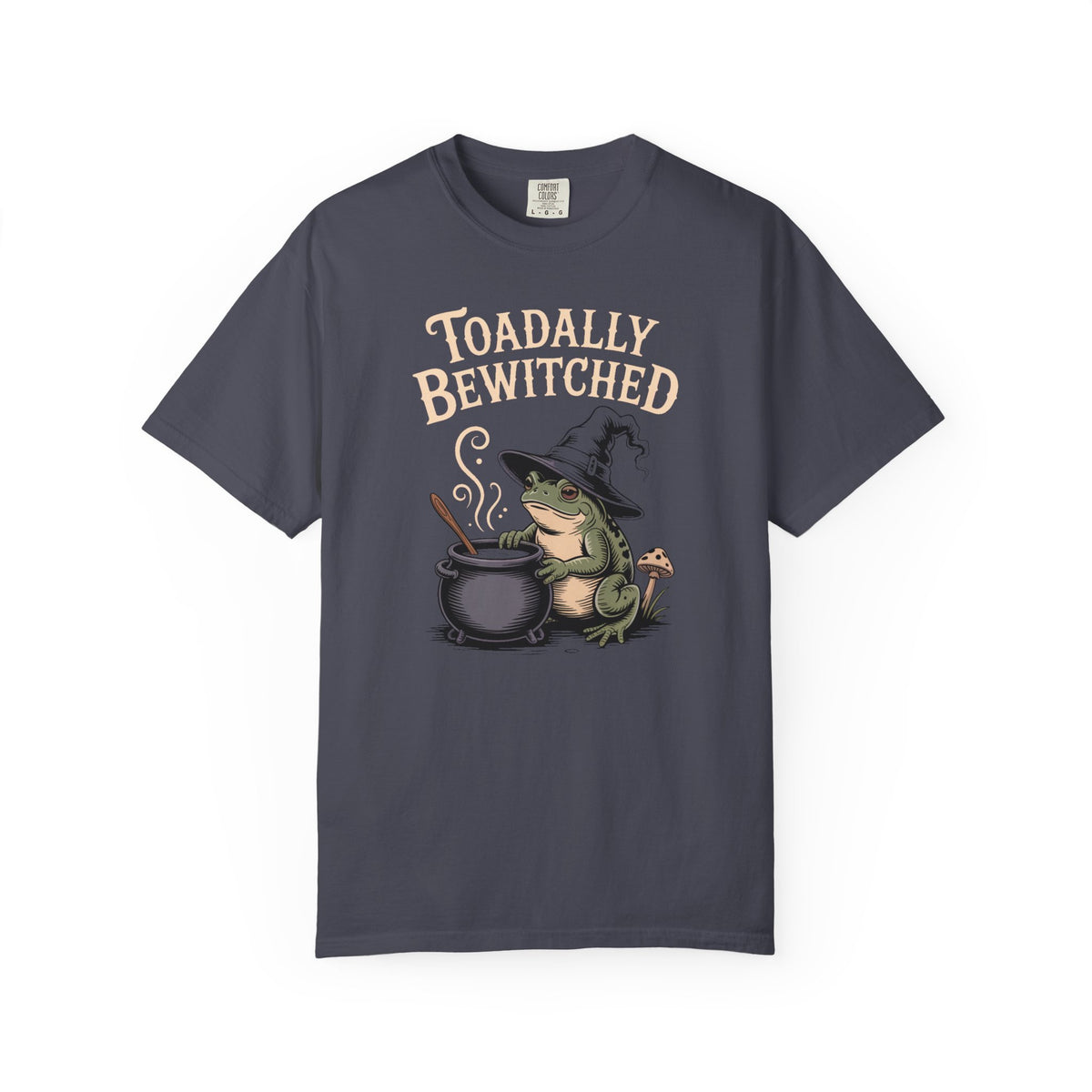 Toadally Bewitched Halloween Shirt, Cute Witch Toad T-Shirt, Vintage Storybook Frog Tee, Spooky Season Cottagecore Gift