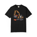 Digging The Spooky Season Excavator Shirt, Funny Halloween Construction Tee, Ghost Pumpkin Halloween T-Shirt, Excavator Lover Gift