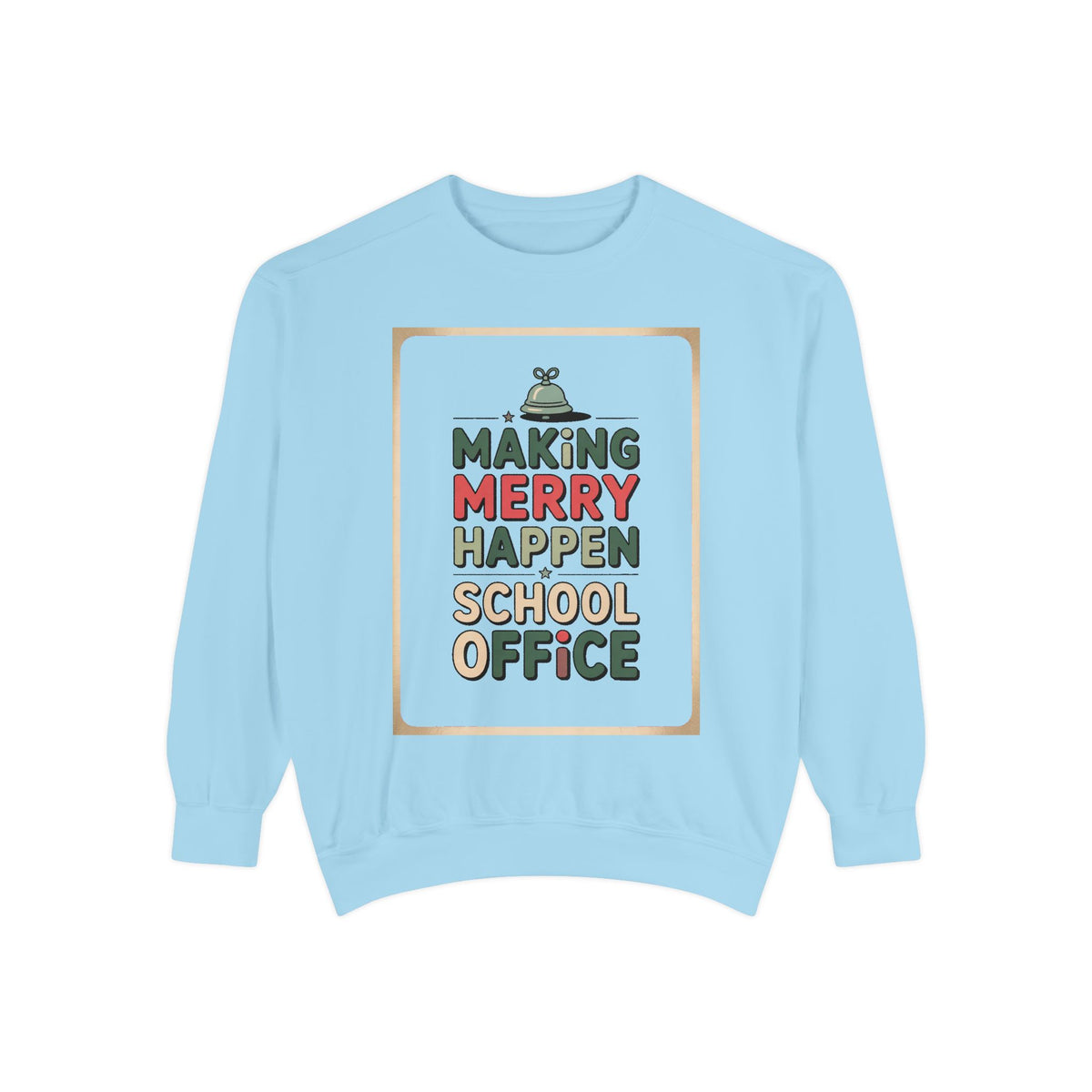 School Office Sweatshirt, Making Merry Happen Christmas Crew, School Office Staff Gift, Christmas Profession Crewneck, Office Team Holiday…