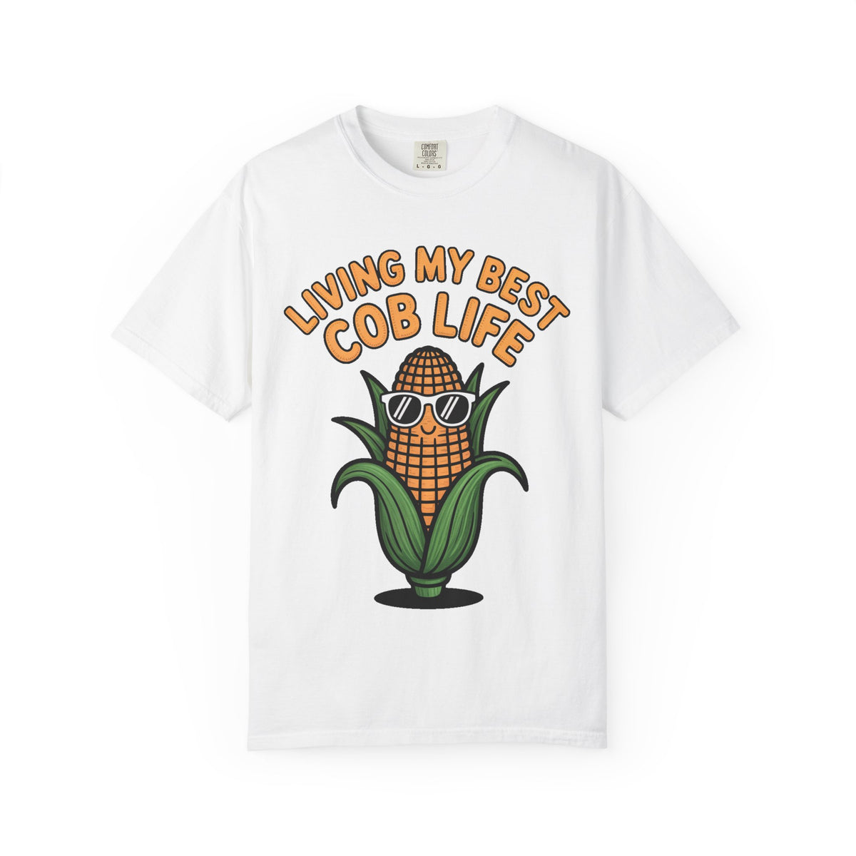 Funny Corn Shirt, Living My Best Cob Life T-Shirt, Cute Corn Sunglasses Tee, Vegetable Lover Gift, Funny Food Shirt