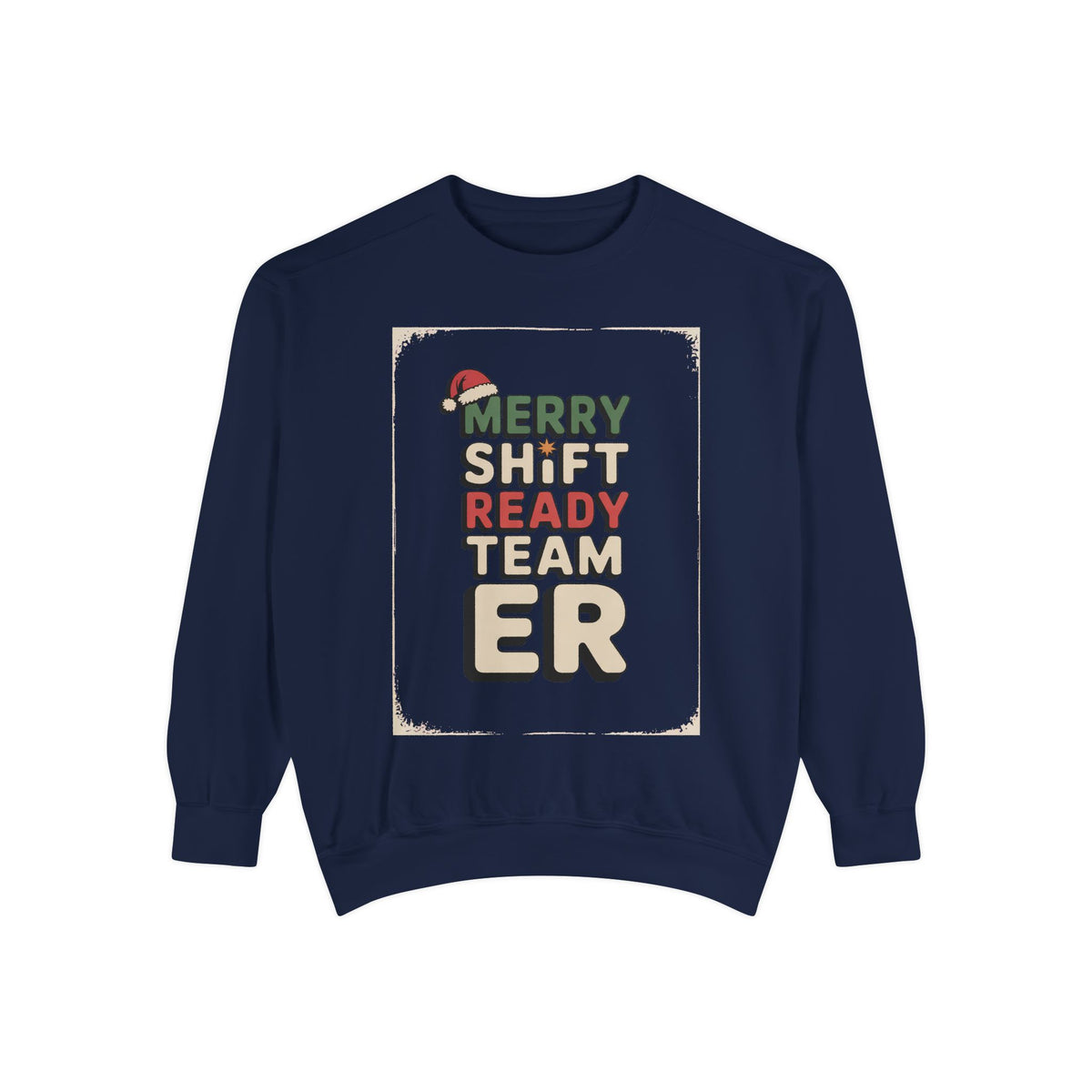 ER Nurse Sweatshirt, Merry Shift Ready Team, Christmas Gift For ER Nurse Crew, Emergency Room Nurse Crewneck, ER Team Holiday Shirt