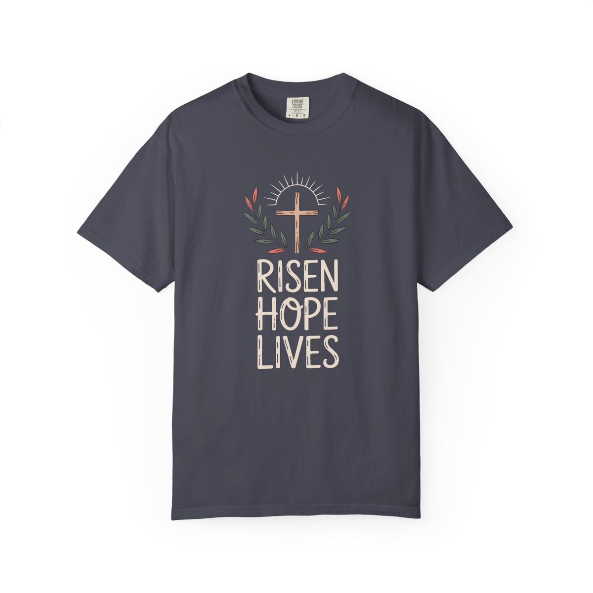 Christian Easter Shirt, Risen Hope Lives Tee, He Is Risen Gift, Religious Easter T-Shirt, Faith Based Easter Gift, Cross Shirt For Easter S…