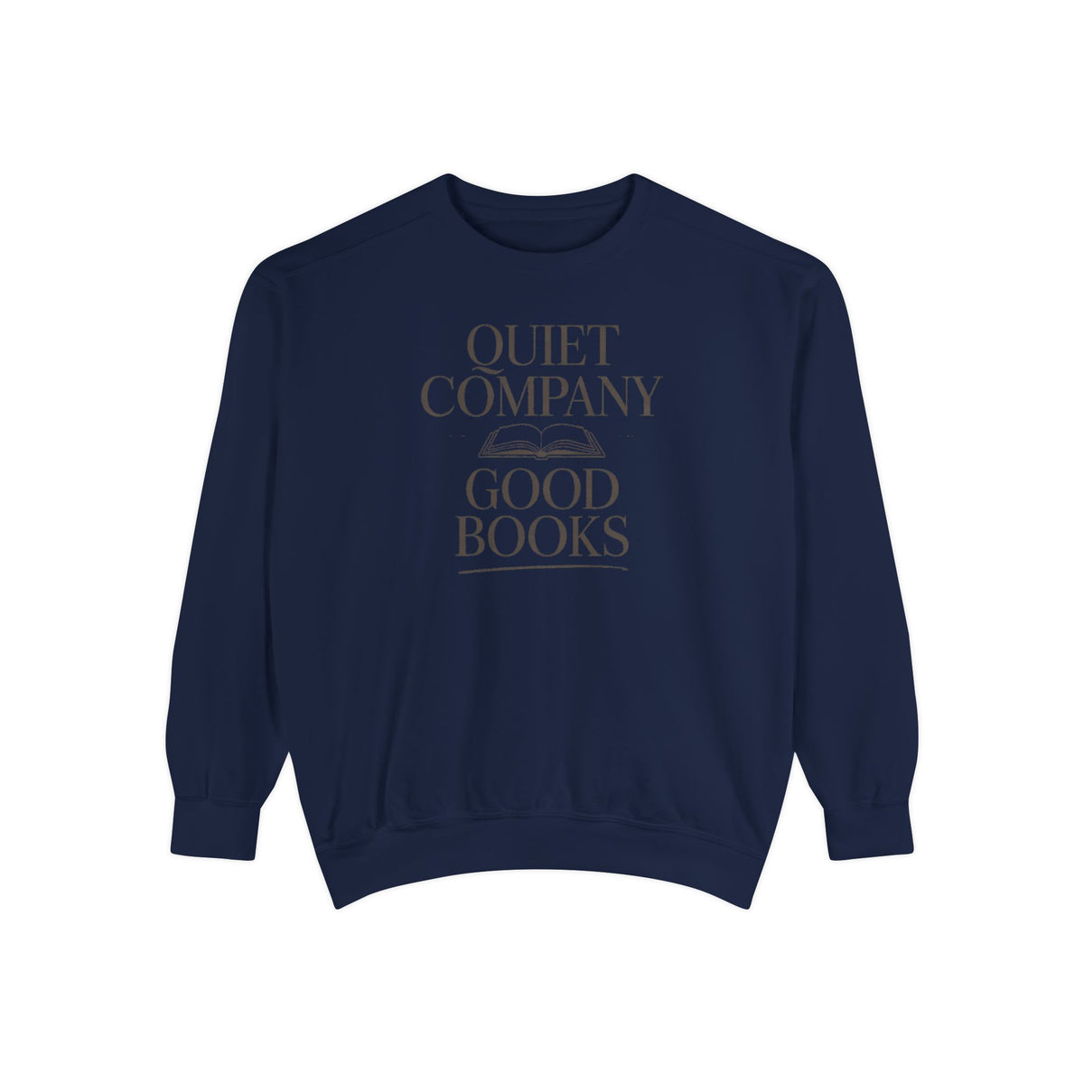 Introvert Reader Sweatshirt, Quiet Company Good Books Crewneck, Book Lover Gift, Reading Hobby Sweatshirt, Bookish Gift For Introverts