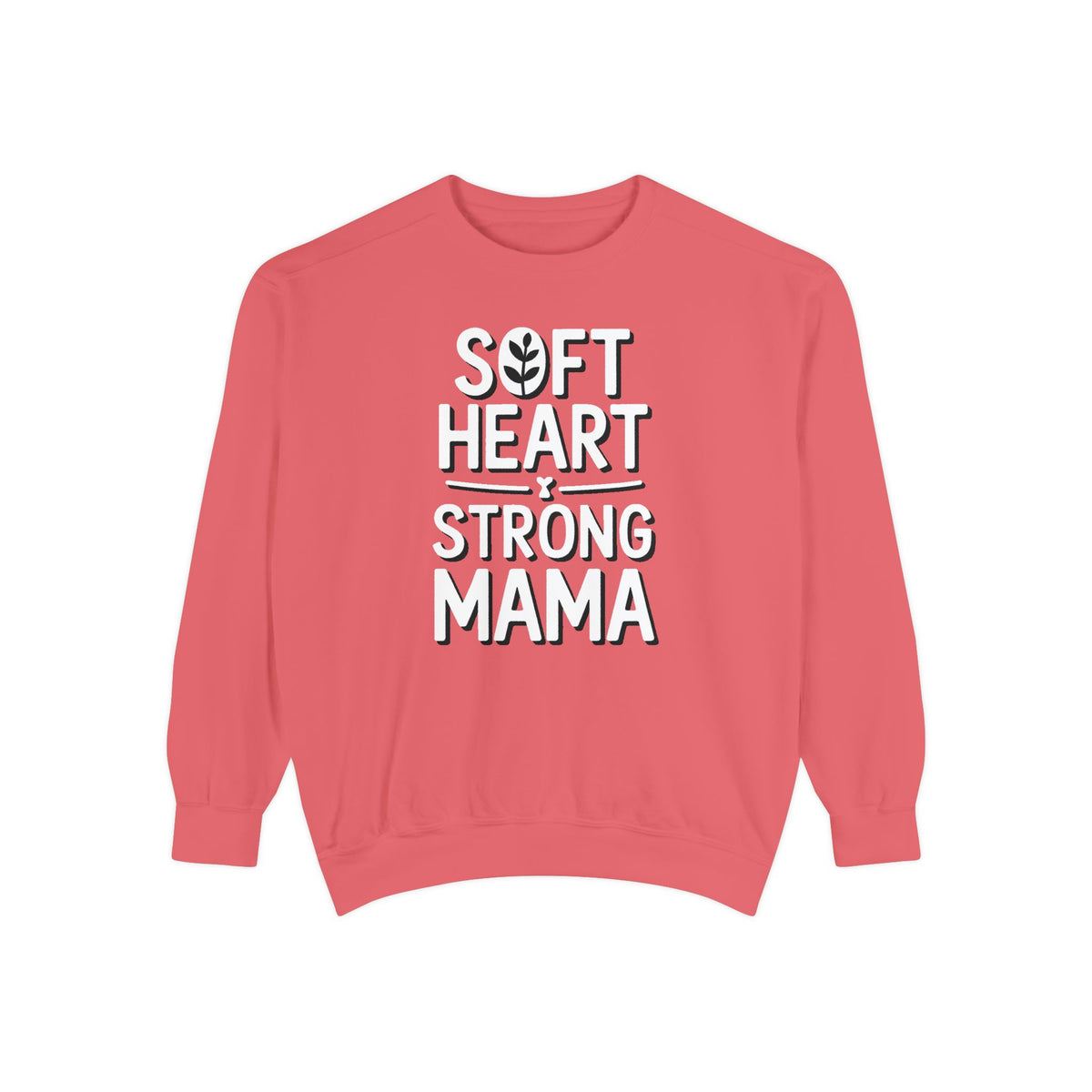 Mom Sweatshirt, Soft Heart Strong Mama Crewneck, Mothers Day Gift For Mom, Floral Patchwork Mom Shirt, Embroidered Mama Sweatshirt