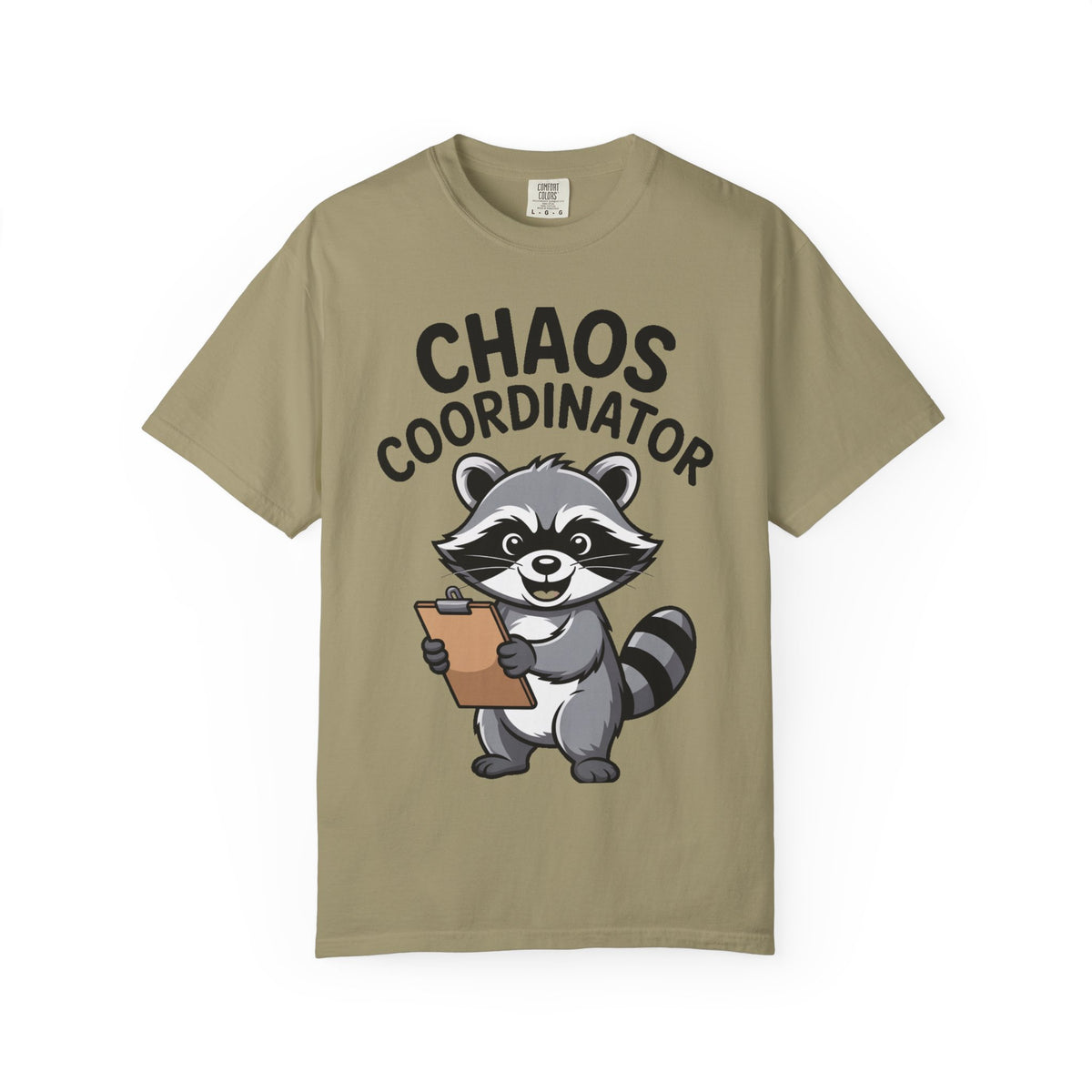Chaos Coordinator Raccoon Shirt, Funny Raccoon T-Shirt, Trash Panda Gift, Cute Clipboard Raccoon Tee, Sarcastic Work Shirt