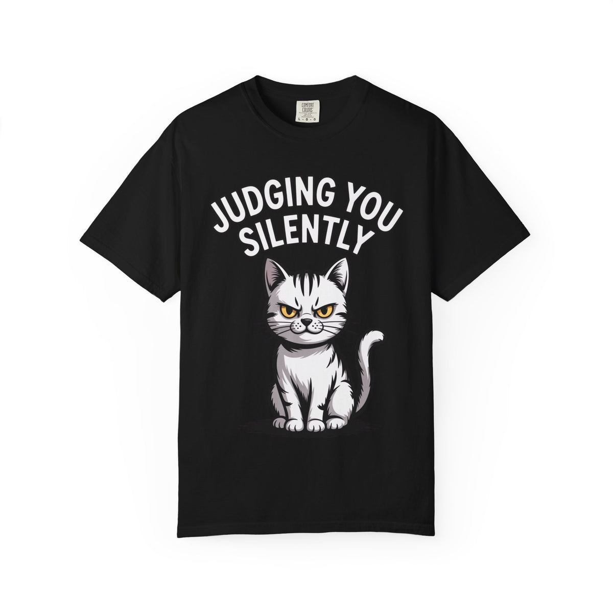 Judging You Silently Cat Shirt, Funny Sarcastic Cat T-Shirt, Cute Unimpressed Cat Lover Gift, Snarky Cat Graphic Tee