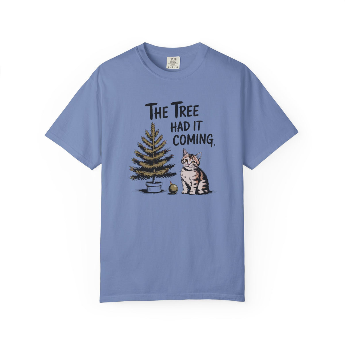 Cat Lover Christmas Shirt, The Tree Had It Coming Tee, Funny Cat Christmas Gift, Cat Owner Holiday Shirt, Christmas Cat Lover Gift