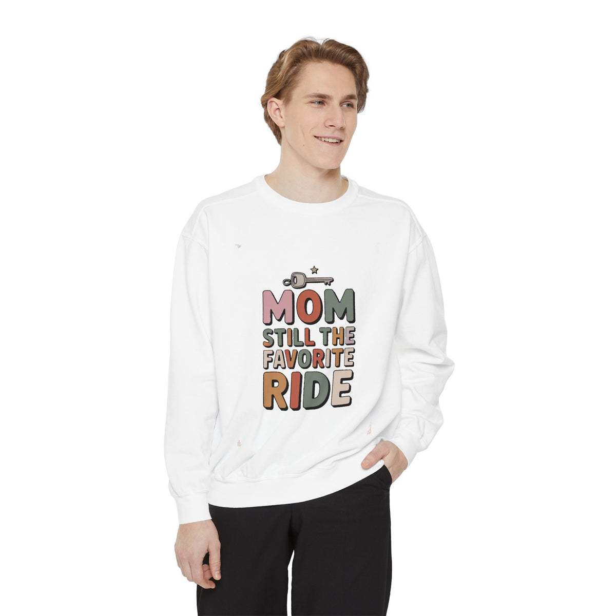 Mom of Teenagers Sweatshirt, Still The Favorite Ride, Funny Mom Gift, Mother's Day Gift For Mom, Retro Mom Crewneck, Mom Life Sweatshirt
