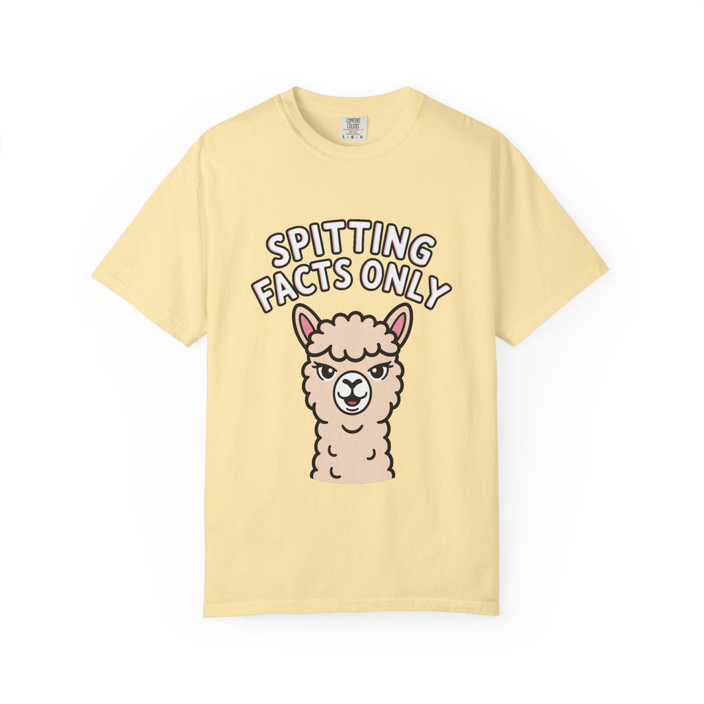 Funny Alpaca Shirt, Spitting Facts Only T-Shirt, Sassy Alpaca Tee, Cute Alpaca Lover Gift, Funny Animal Graphic Shirt