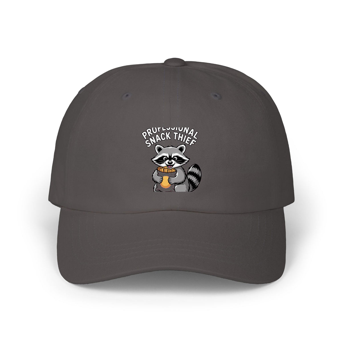 Funny Raccoon Dad Cap, Professional Snack Thief Hat, Cute Trash Panda Embroidered Cap, Funny Animal Lover Gift