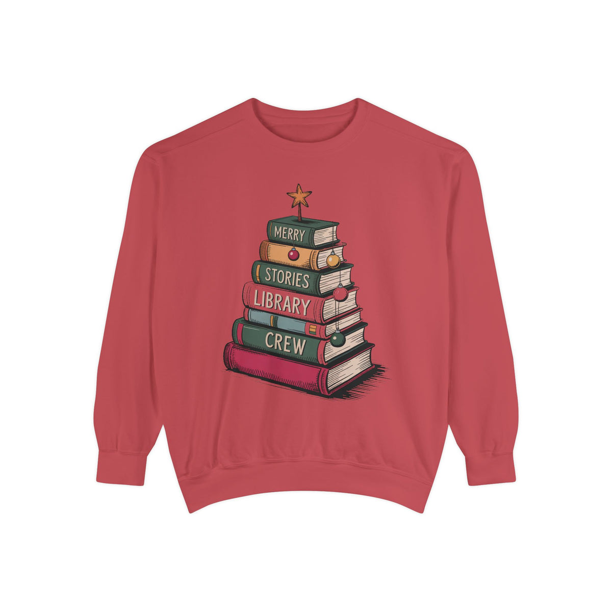 Librarian Christmas Sweatshirt, Library Crew Gift, Merry Stories Crewneck, Christmas Gift For Librarian, Book Lover Holiday Sweatshirt, Lib…