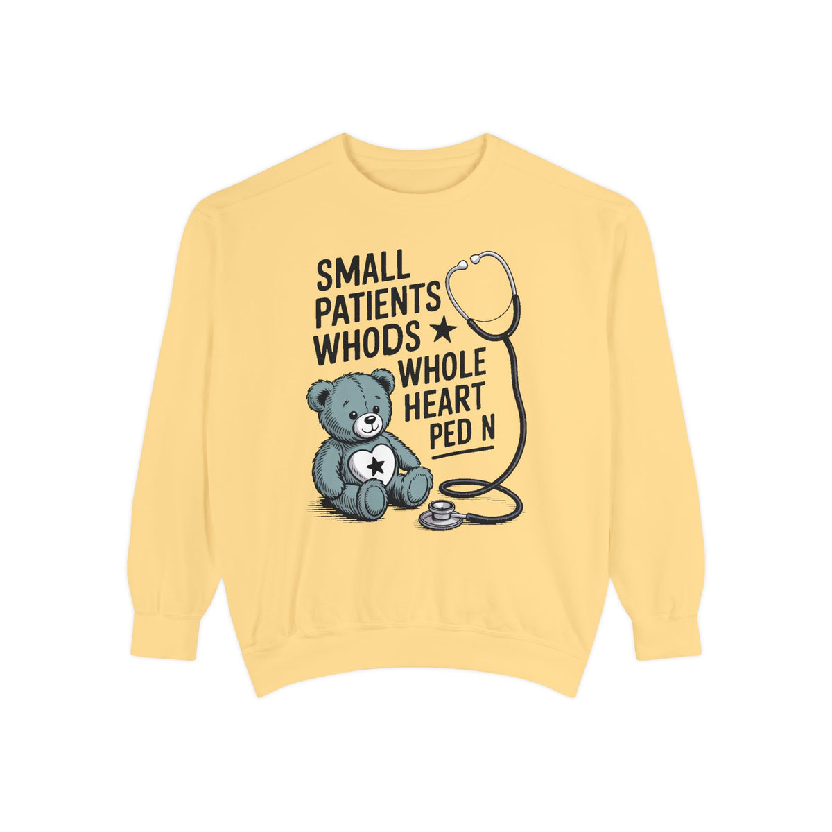 Peds RN Sweatshirt, Pediatric Nurse Gift, Small Patients Whole Heart Crewneck, Nurse Retirement Gift, Pediatric Nurse Appreciation Sweatshi…