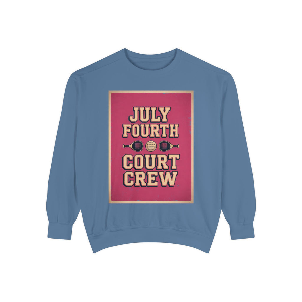 Pickleball Club Sweatshirt, Fourth Of July Gift For Pickleball Lovers, Court Crew Crewneck, Patriotic Pickleball Team Shirt, July 4th Sweat…