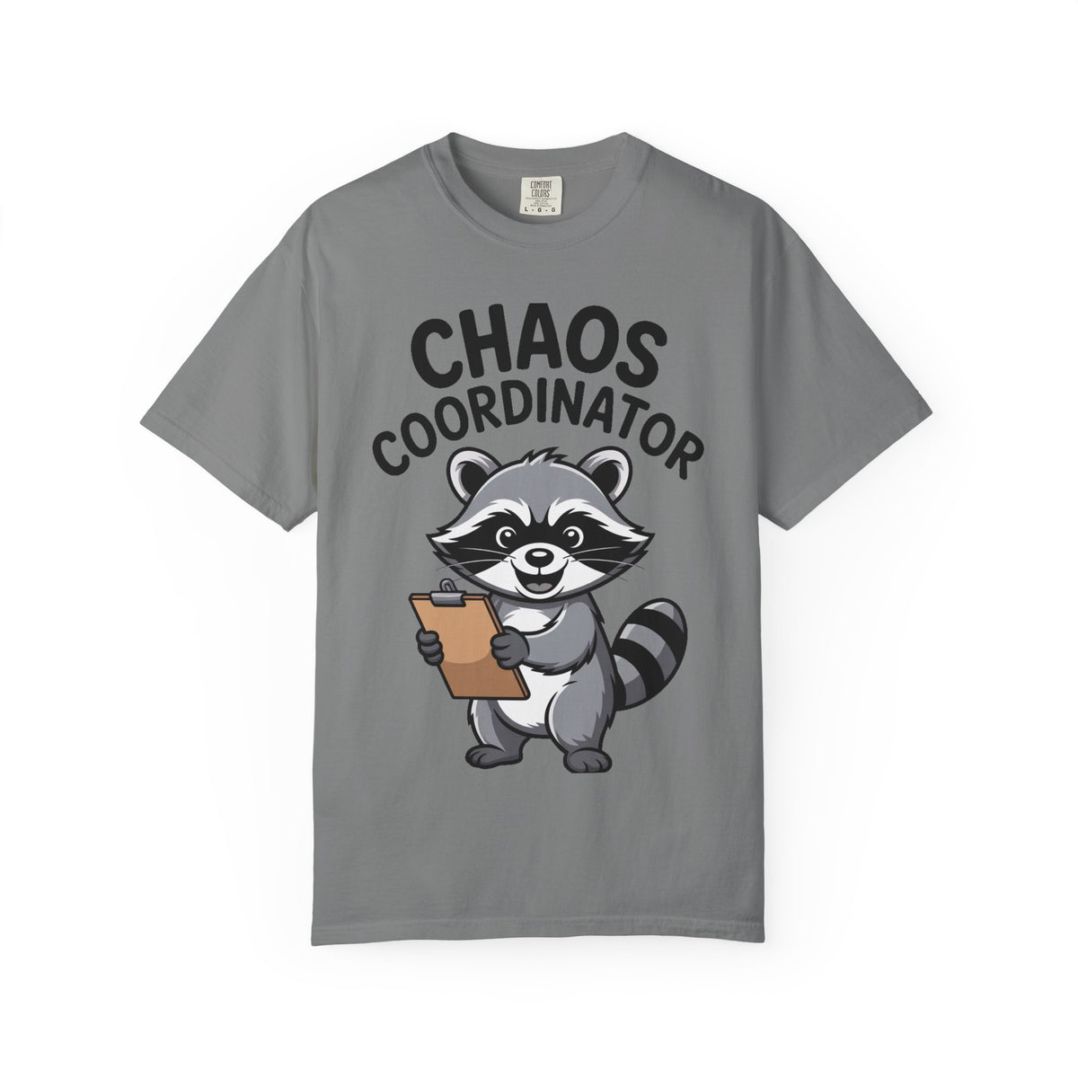 Chaos Coordinator Raccoon Shirt, Funny Raccoon T-Shirt, Trash Panda Gift, Cute Clipboard Raccoon Tee, Sarcastic Work Shirt
