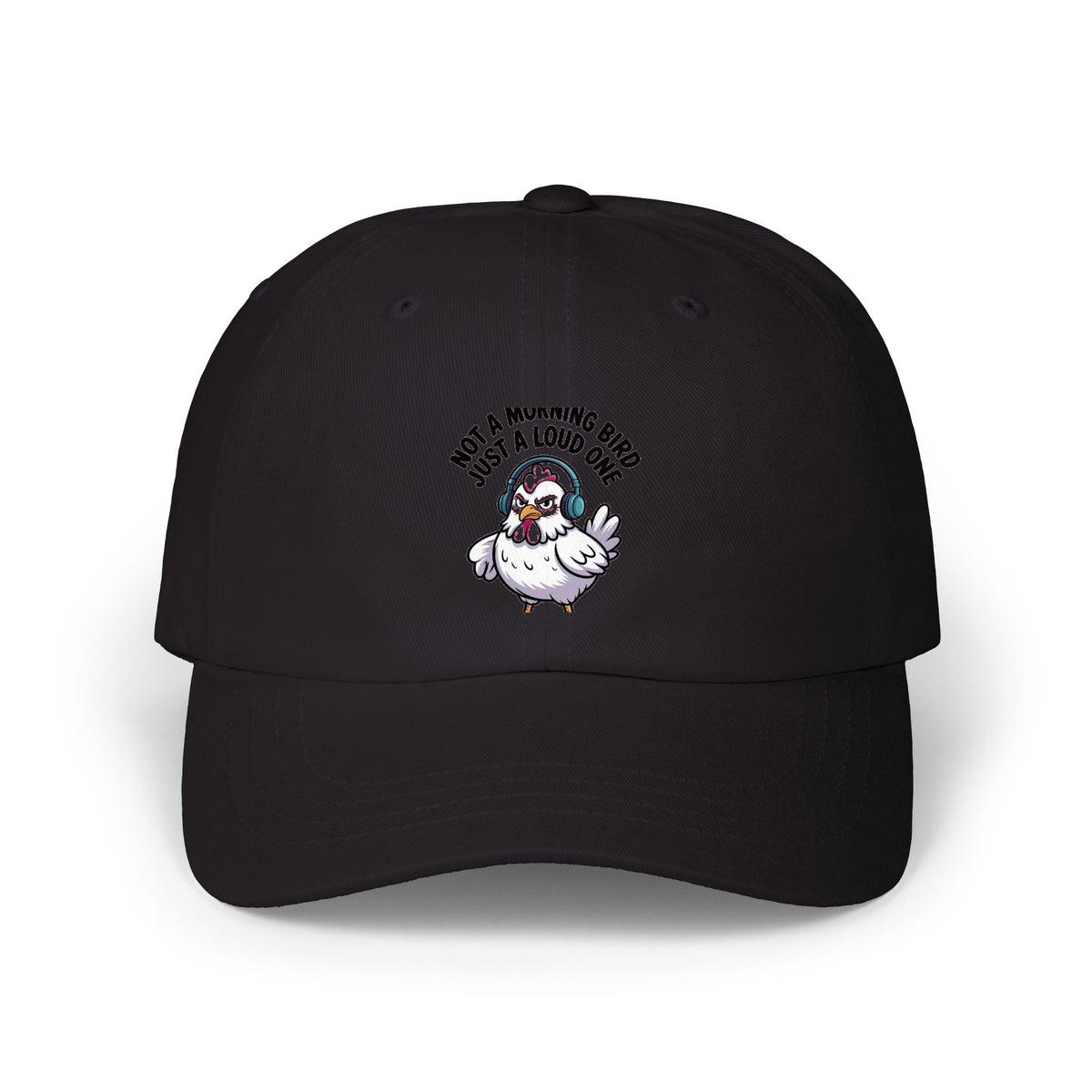 Not A Morning Bird Dad Hat, Funny Chicken Cap, Grumpy Chicken Embroidered Hat, Sarcastic Bird Lover Gift, Not A Morning Person Cap