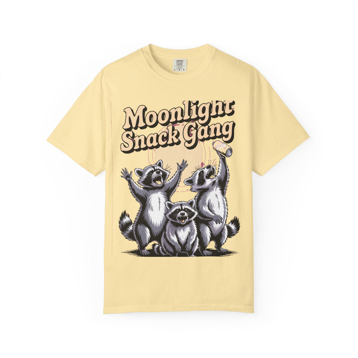 Retro Raccoon Shirt, Moonlight Snack Gang T-Shirt, Vintage 90s Raccoon Graphic Tee, Funny Raccoon Gift