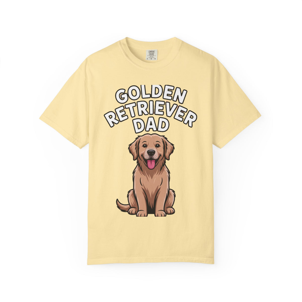 Golden Retriever Dad Shirt, Funny Dog Dad T-Shirt, Golden Retriever Owner Gift, Cute Cartoon Dog Tee, Dog Lover Shirt for Men
