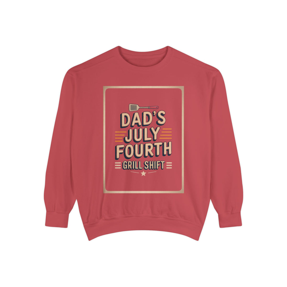 Dad BBQ Sweatshirt, Fourth Of July Grill Master Gift, Dad's Grill Shift Crewneck, Patriotic Dad Gift, Funny July 4th Sweatshirt For Dad