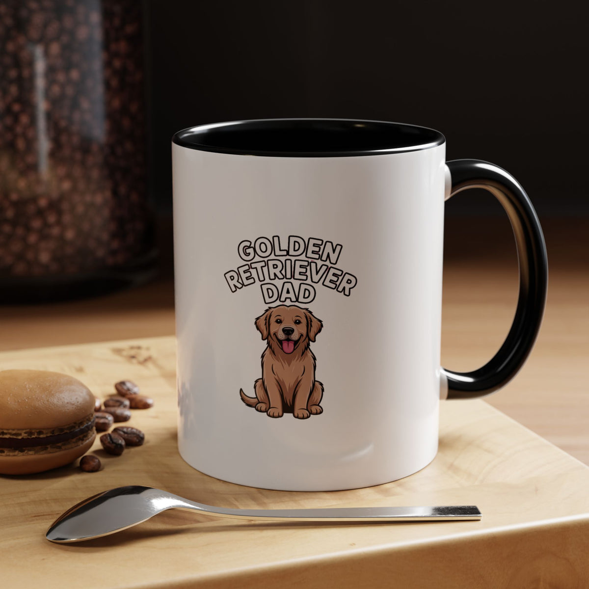 Golden Retriever Dad Mug, Funny Dog Dad Coffee Cup, Golden Retriever Owner Gift, Cute Dog Lover Mug, Retriever Dad Gift Mug