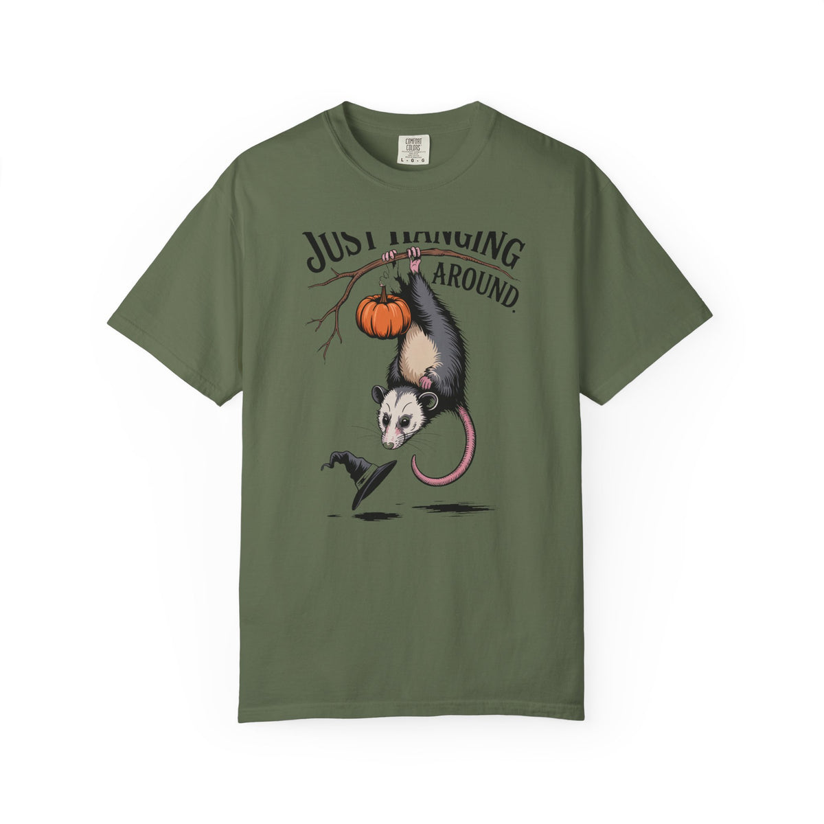 Just Hanging Around Opossum Shirt, Vintage Halloween Possum T-Shirt, Funny Halloween Gift, Retro Naturalist Tee