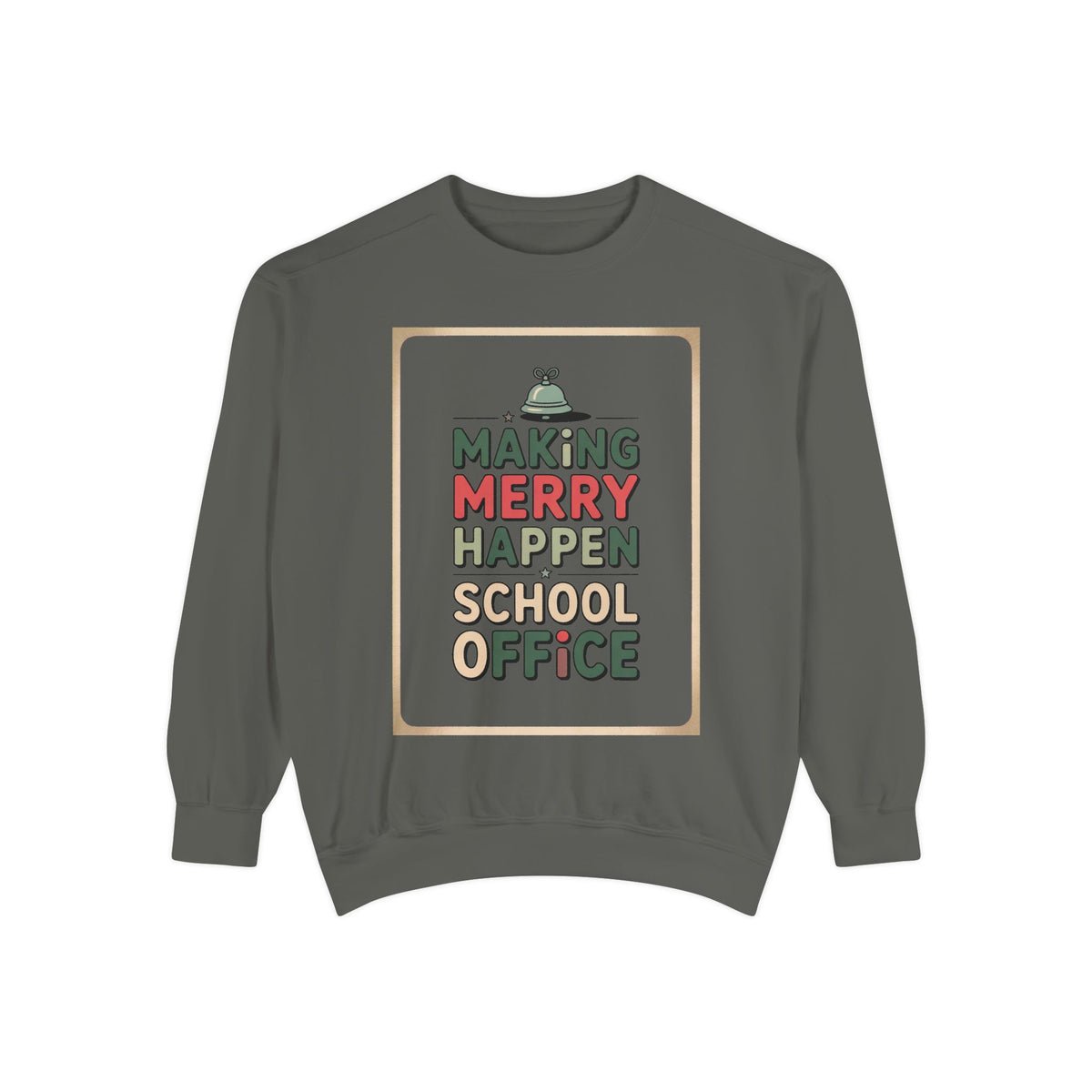 School Office Sweatshirt, Making Merry Happen Christmas Crew, School Office Staff Gift, Christmas Profession Crewneck, Office Team Holiday…