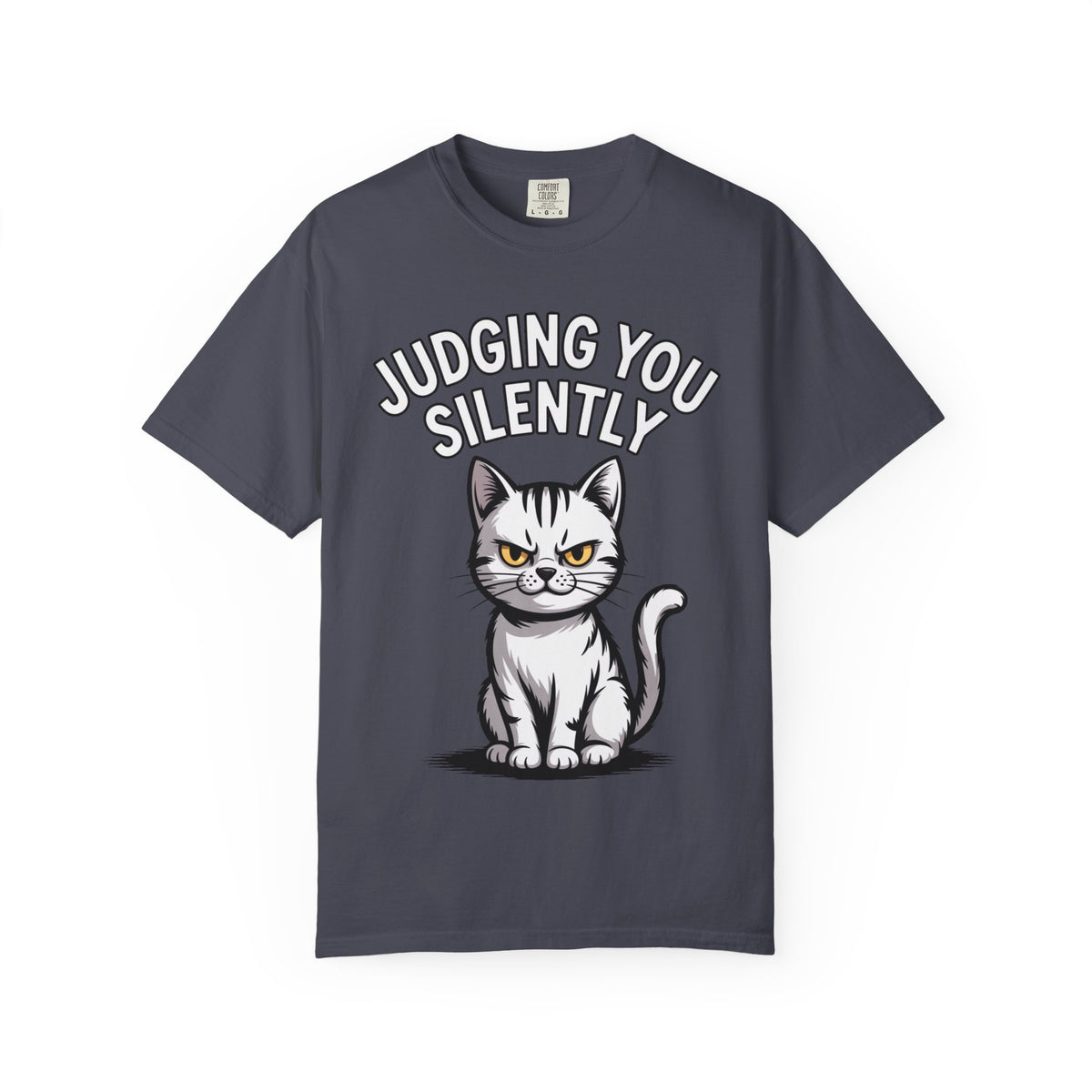 Judging You Silently Cat Shirt, Funny Sarcastic Cat T-Shirt, Cute Unimpressed Cat Lover Gift, Snarky Cat Graphic Tee