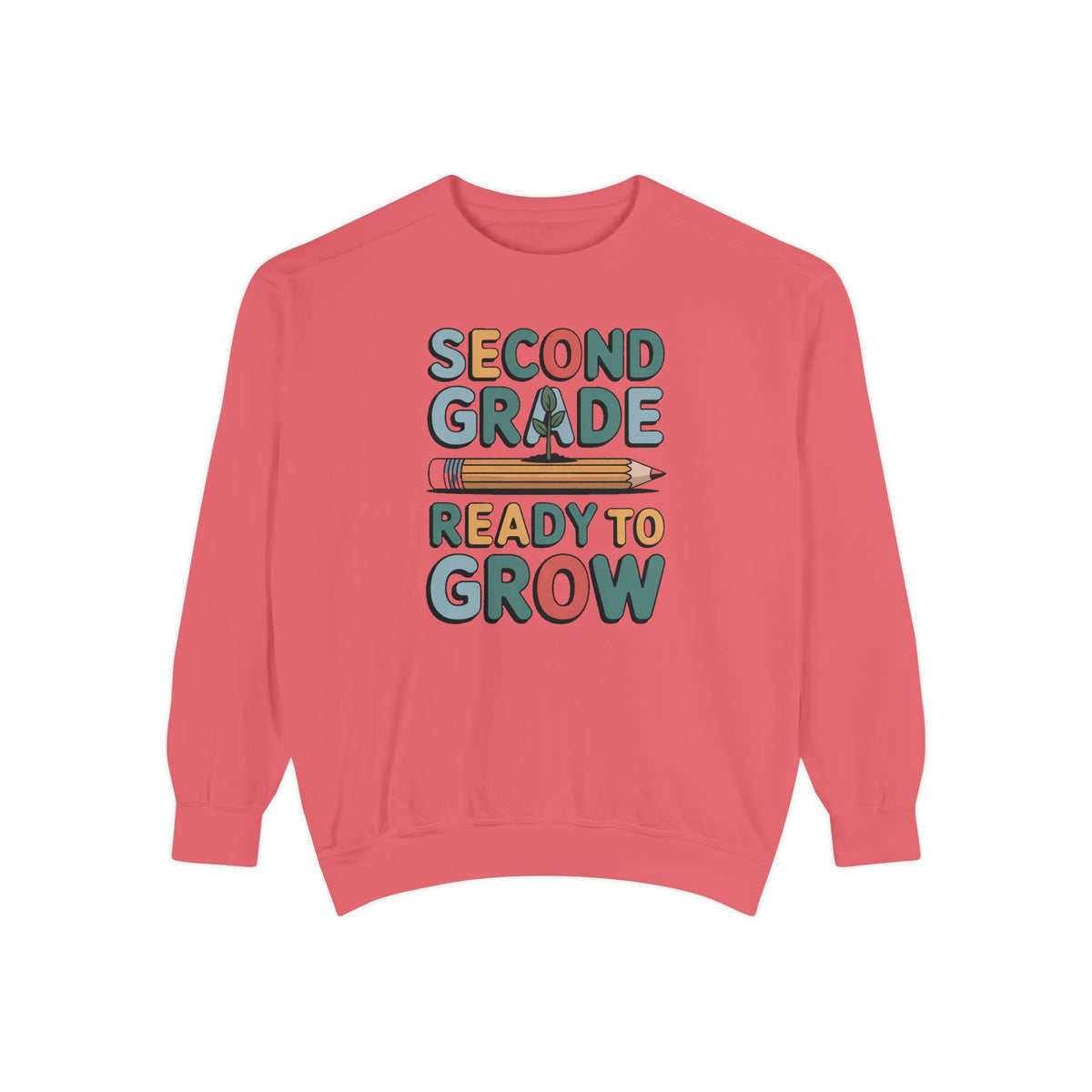 Second Grade Sweatshirt, Ready To Grow Back To School Shirt, Second Grader Gift, First Day Of School Crewneck, Cute Student Sweatshirt
