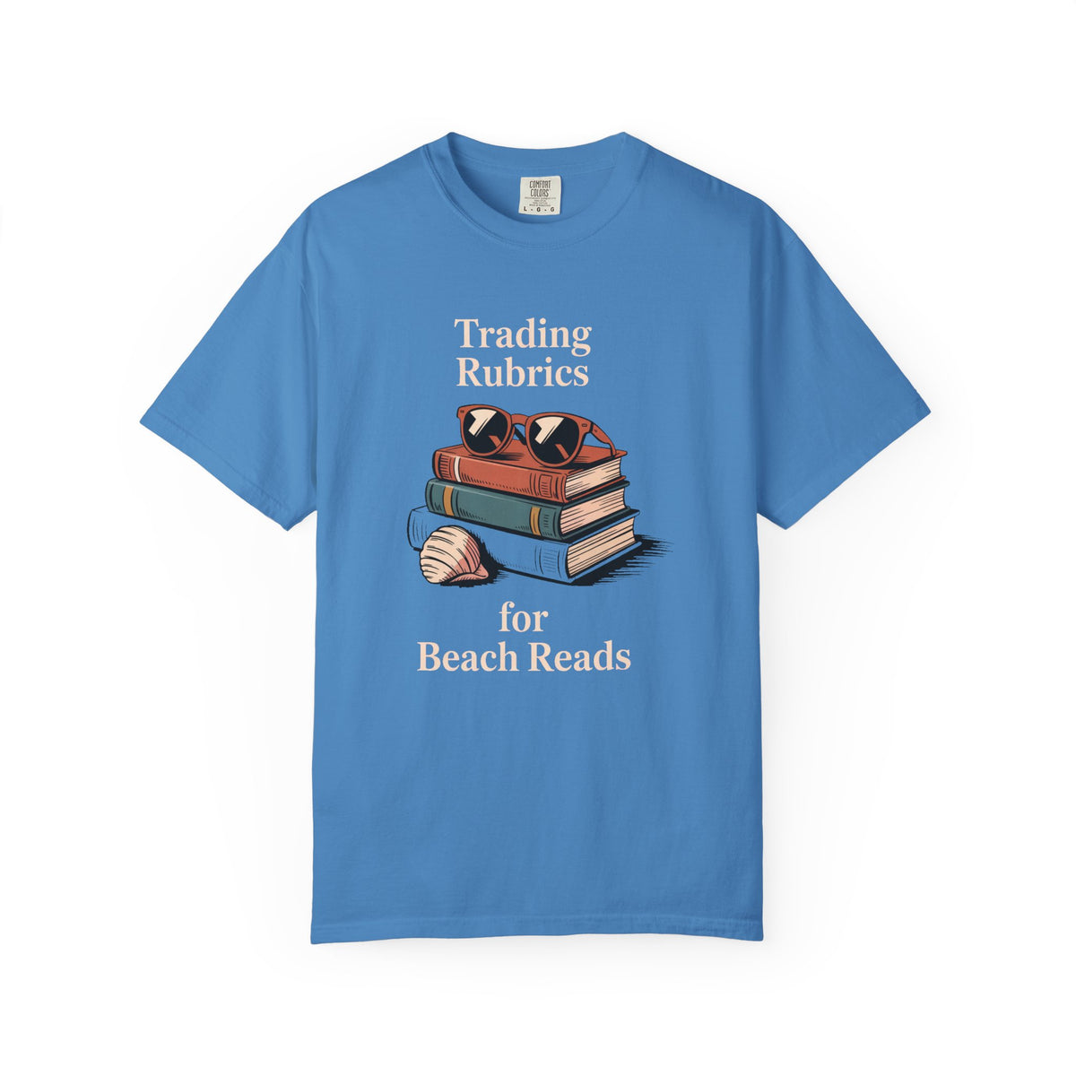 ELA Teacher Shirt, End of Year Teacher Gift, Trading Rubrics for Beach Reads Tee, English Teacher Appreciation Gift, Book Lover Shirt