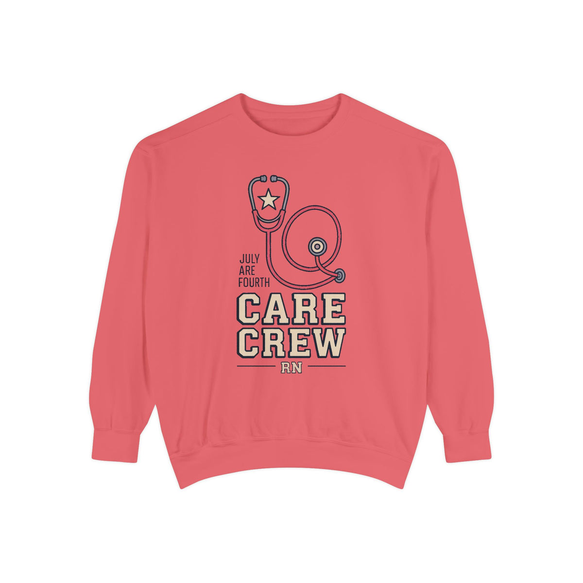 RN Sweatshirt, Fourth of July Nurse Gift, Care Crew Sweatshirt, Patriotic Nurse Shirt, July 4th Nursing Crew Tee, Nurse Appreciation Gift