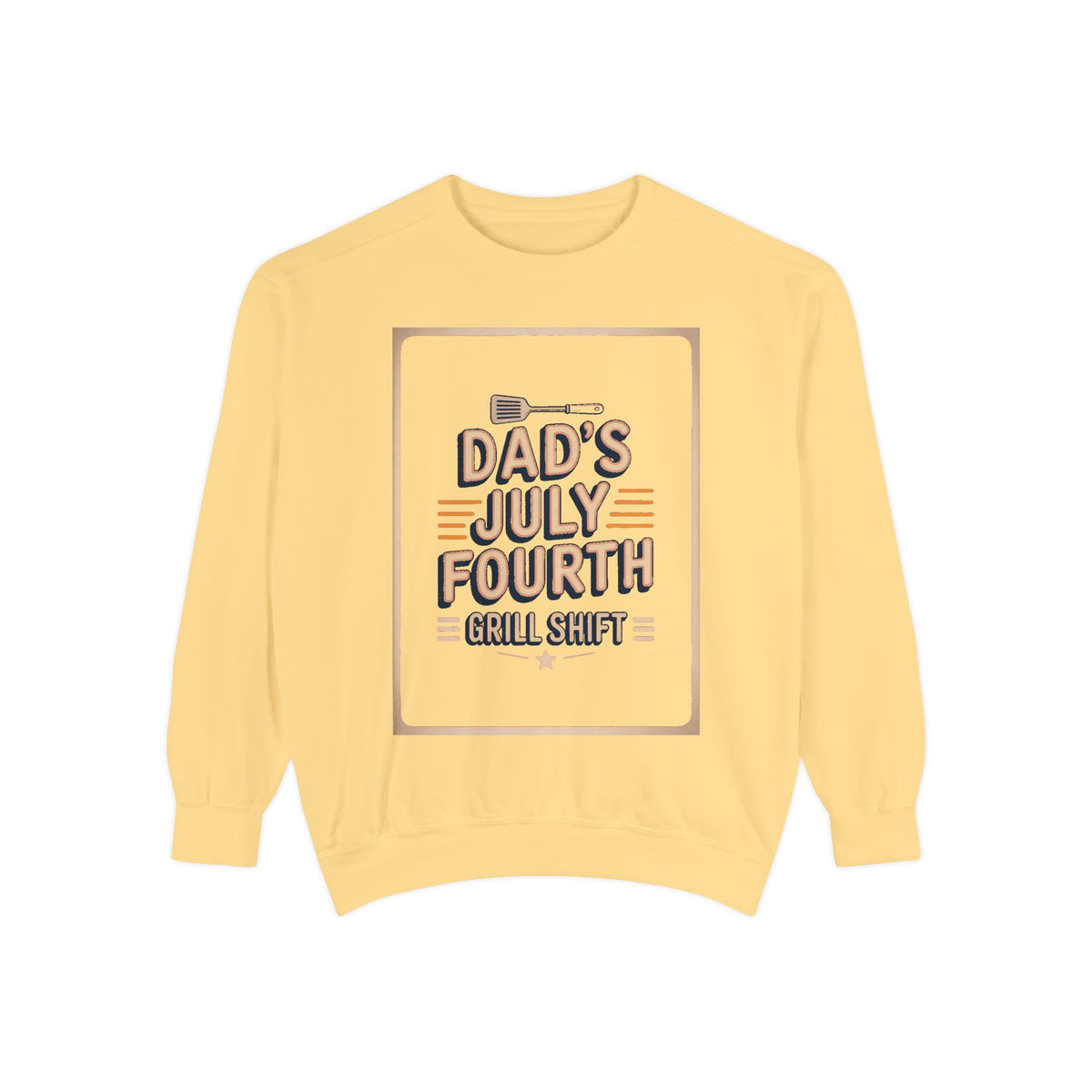 Dad BBQ Sweatshirt, Fourth Of July Grill Master Gift, Dad's Grill Shift Crewneck, Patriotic Dad Gift, Funny July 4th Sweatshirt For Dad
