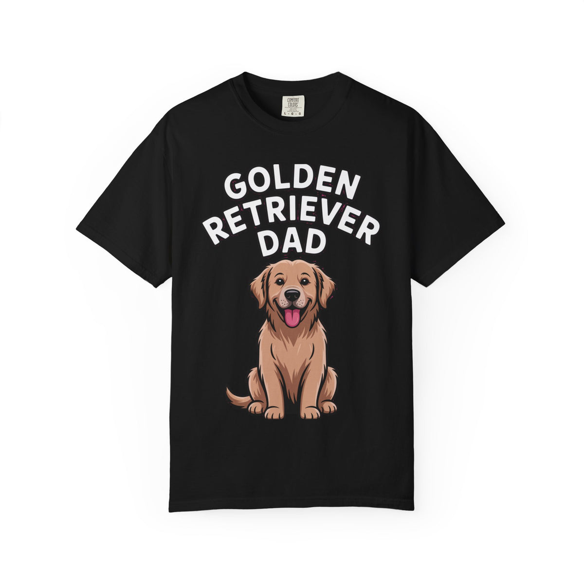 Golden Retriever Dad Shirt, Funny Dog Dad T-Shirt, Golden Retriever Owner Gift, Cute Cartoon Dog Tee, Dog Lover Shirt for Men
