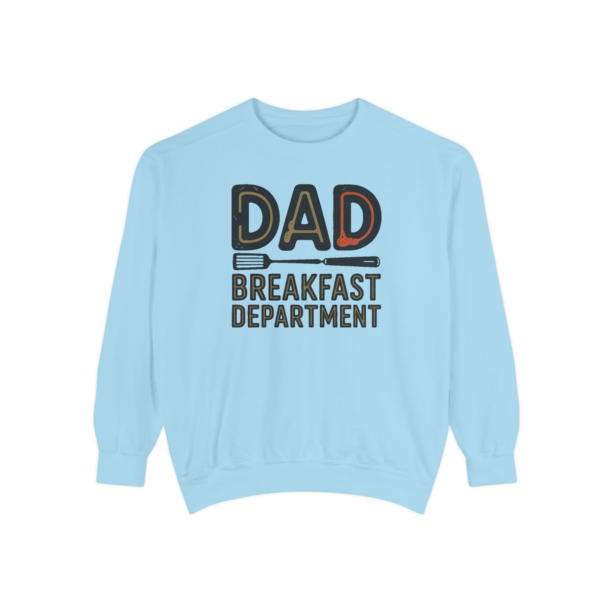 Dad Sweatshirt, Breakfast Department, Father's Day Gift For Dad Who Cooks, Funny Cooking Dad Crewneck, Retro Grilling Dad Gift