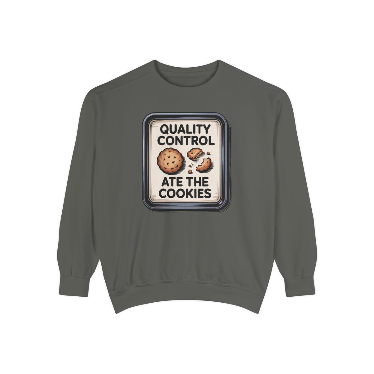 Baker Christmas Sweatshirt, Quality Control Ate The Cookies, Funny Christmas Gift For Baker, Holiday Cookie Crewneck, Funny Baking Tee