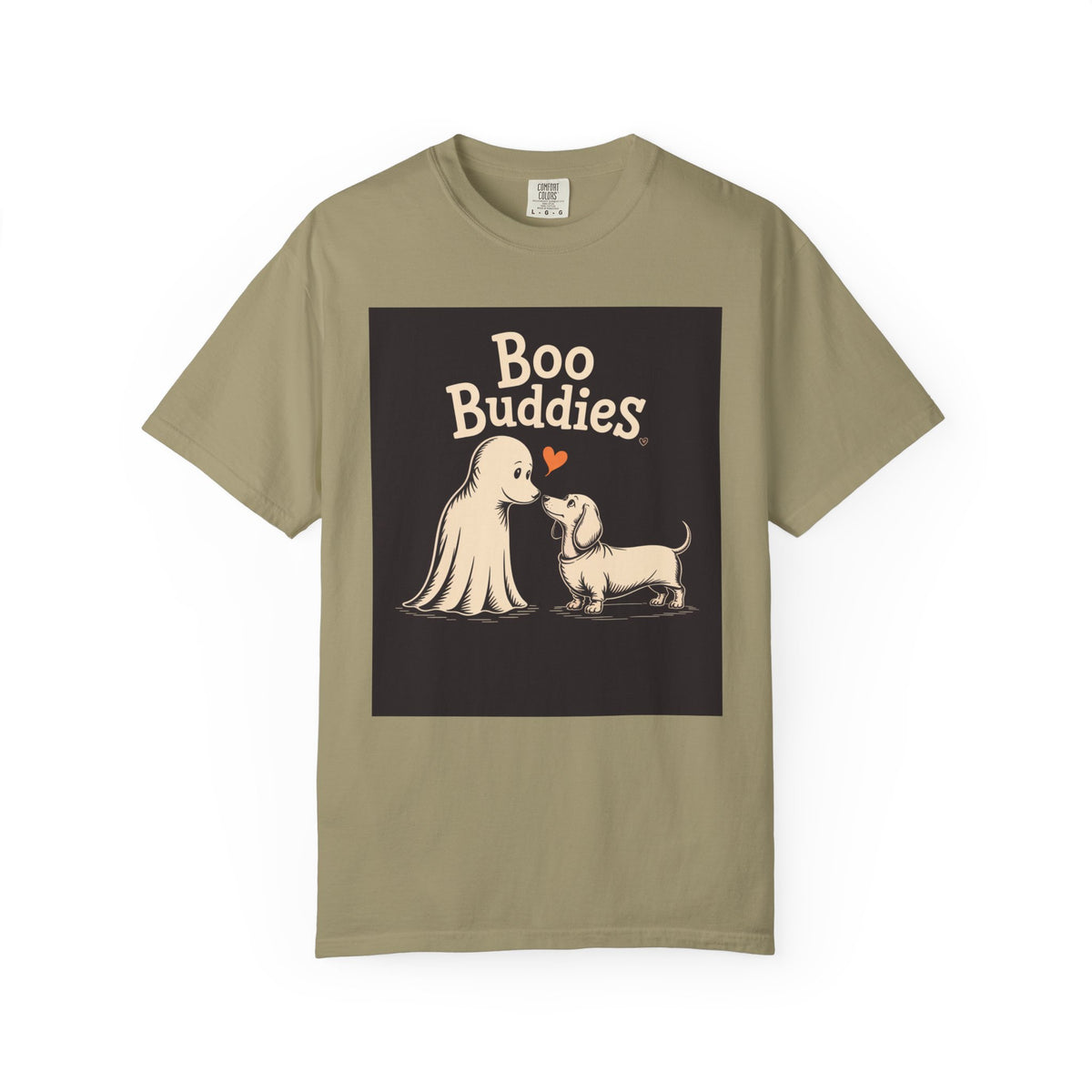 Boo Buddies Halloween Shirt, Ghost And Dachshund T-Shirt, Cute Dog Ghost Halloween Tee, Spooky Season Dog Lover Gift