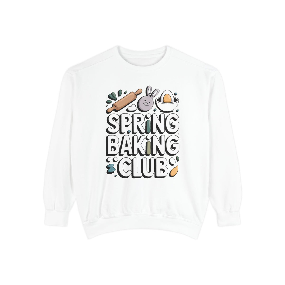 Home Baker Sweatshirt, Easter Gift for Baker, Spring Baking Club Crewneck, Easter Baking Lover Sweatshirt, Cute Easter Gift for Her