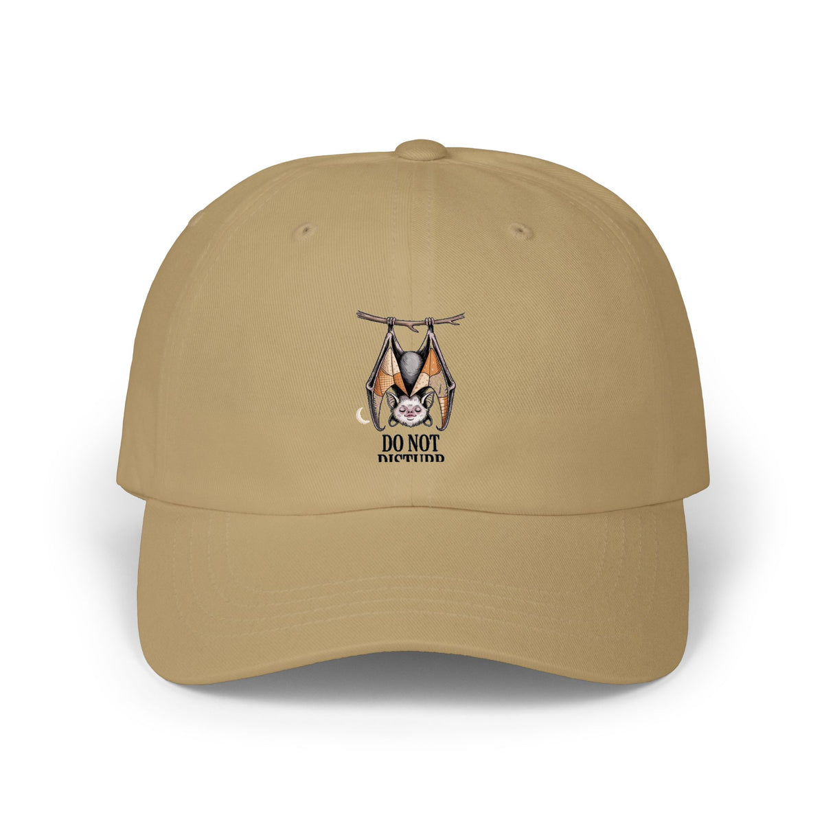 Do Not Disturb Bat Dad Hat, Halloween Dad Cap, Cute Sleepy Bat Embroidered Hat, Vintage Storybook Halloween Gift, Spooky Season Cap
