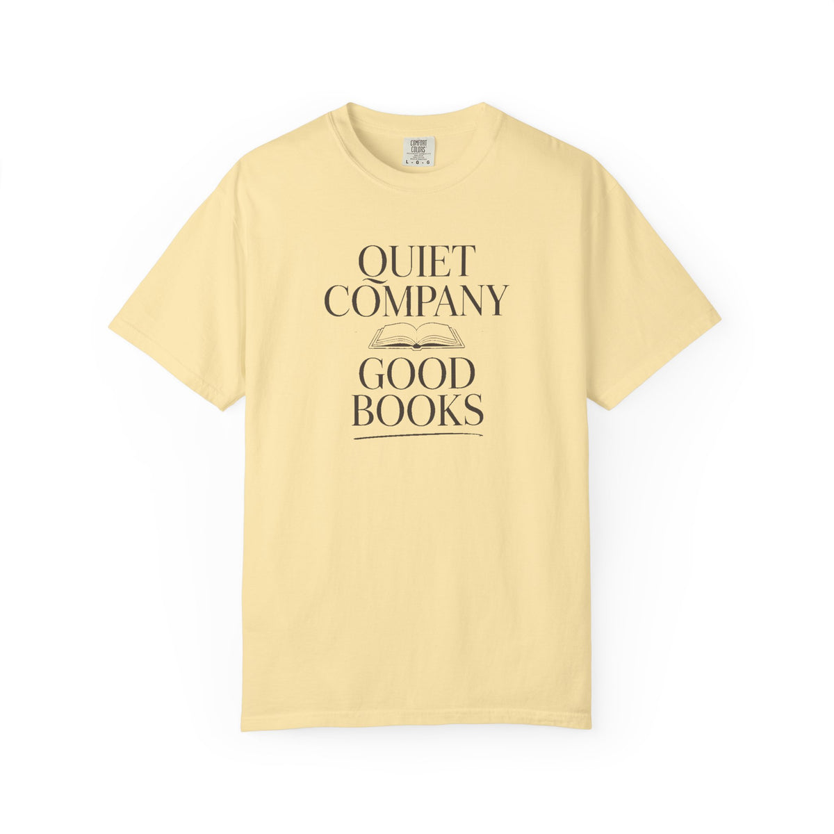 Introvert Reader Shirt, Quiet Company Good Books Tee, Bookish Gift For Introverts, Reading Hobby Shirt, Book Lover Gift, Minimalist Book Tee