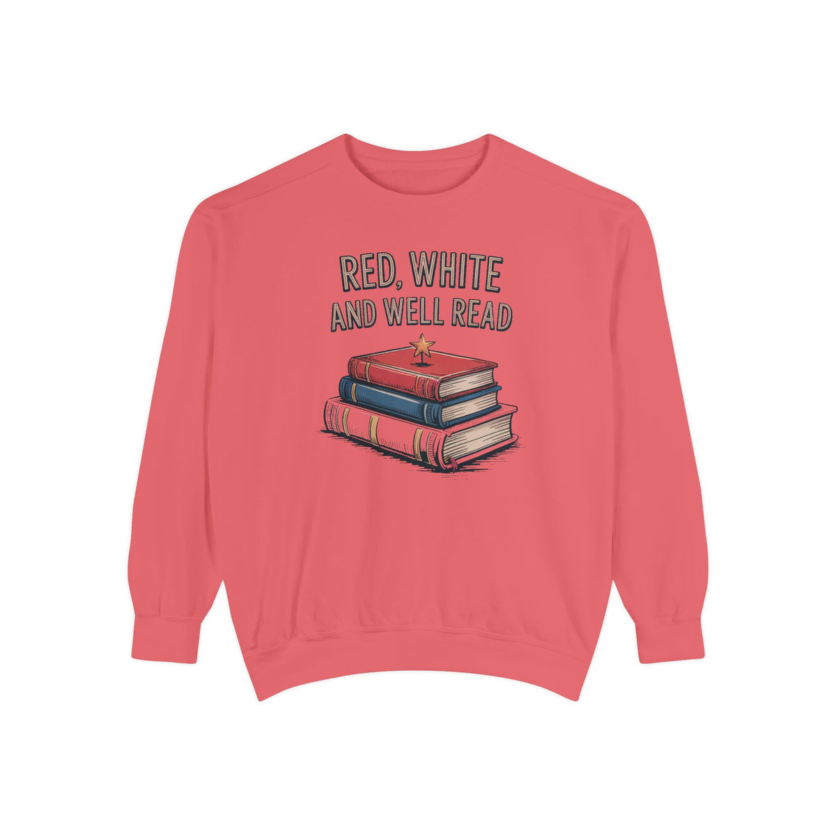 Book Lover Sweatshirt, Red White and Well Read, Fourth of July Gift for Readers, Patriotic Bookworm Tee, 4th of July Crewneck, Bookish Inde…