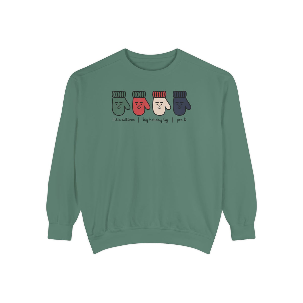 Pre-K Teacher Sweatshirt, Little Mittens Christmas Crewneck, Preschool Staff Christmas Gift, Holiday Gift For Pre-K Teacher, Christmas Teac…